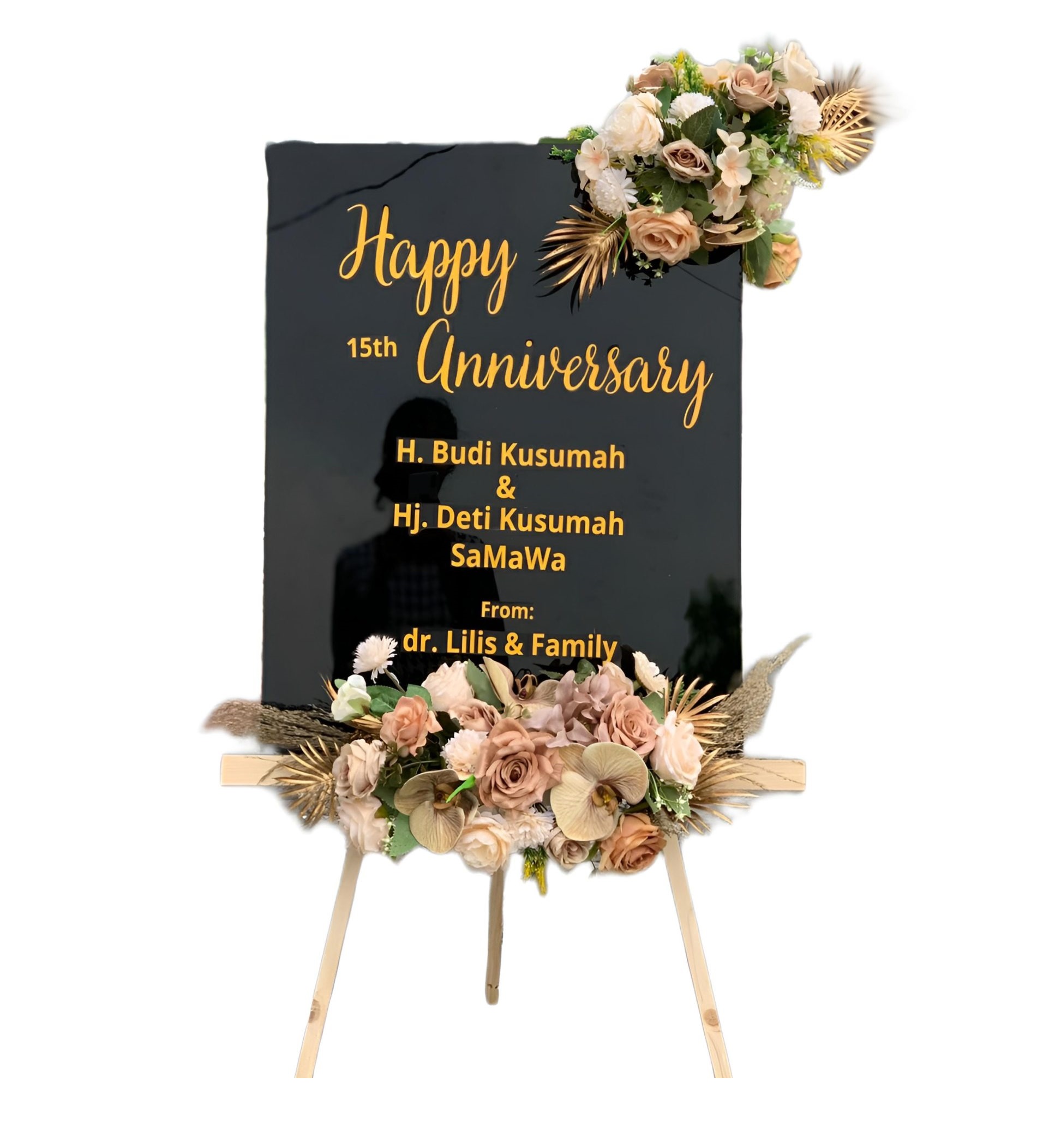 Papan Bunga Akrilik Cirinten